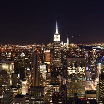 Rockefeller Center - From the top of the rock facing the Empire State Building - Shopping Centers Near Me - New York, New York