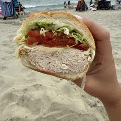 Turkey and provolone sub