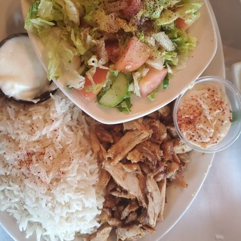 Aleppo's Kitchen - My wife's Chicken  Shawarma plate - Mediterranean Near Me - Anaheim, California