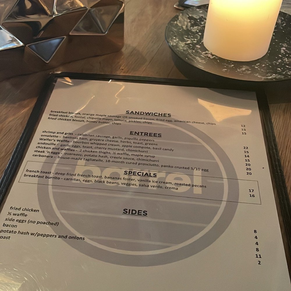 Barrel - Menu - New American Near Me - Washington, DC, District of Columbia
