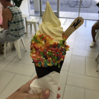 Thrills Soft Serve - Mango soft serve and fruity pepples - Ice Cream & Frozen Yogurt Near Me - Honolulu, Hawaii Thrills Soft Serve - Mango soft serve and fruity pepples - Ice Cream & Frozen Yogurt Near Me - Honolulu, Hawaii