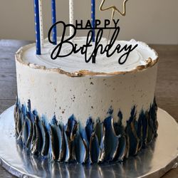 Dipped Pleasures - Birthday cake with matching candles. Sparklers also available