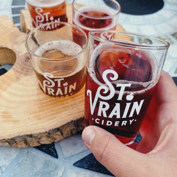 St. Vrain Cidery - Cider Flight - Cideries Near Me - Longmont, Colorado St. Vrain Cidery - Cider Flight - Cideries Near Me - Longmont, Colorado