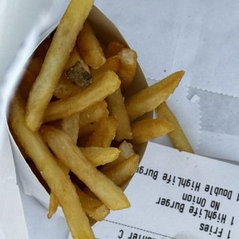 HighLife Burger - I actually loved the fries - Hot Dogs Near Me - New York, New York