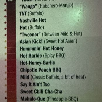 Wings - Sauces - Chicken Wings Near Me - Granbury, Texas Wings - Sauces - Chicken Wings Near Me - Granbury, Texas