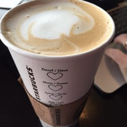 Starbucks - Flat white in a Valentine's cup