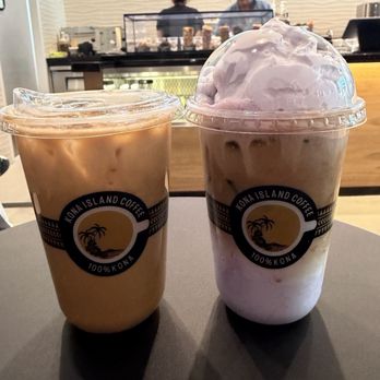 Kona Island Coffee - Iced Kona island Latte and Iced Hilo Latte (UBE) - Coffee & Tea Near Me - Mountain View, California Kona Island Coffee - Iced Kona island Latte and Iced Hilo Latte (UBE) - Coffee & Tea Near Me - Mountain View, California