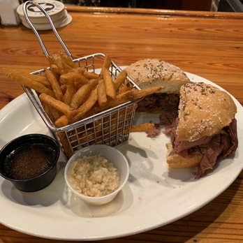Anchor Bar-Schertz - Roast Beef on Weck with fries - Bars Near Me - Schertz, Texas Anchor Bar-Schertz - Roast Beef on Weck with fries - Bars Near Me - Schertz, Texas