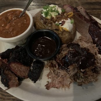 Goodwood Barbecue - Pulled pork, brisket, burnt ends, beans, loaded baked potato. - Barbeque Near Me - Boise, Idaho Goodwood Barbecue - Pulled pork, brisket, burnt ends, beans, loaded baked potato. - Barbeque Near Me - Boise, Idaho
