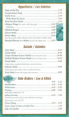 Menu photo 1 Russell Restaurant Russell, ON Menu photo 1 Russell Restaurant Russell, ON