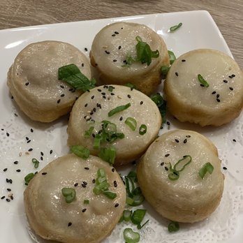Dumpling Kitchen - A5. Shanghai-Style Pan-Fried Pork Buns (6) - Chinese Near Me - San Francisco, California Dumpling Kitchen - A5. Shanghai-Style Pan-Fried Pork Buns (6) - Chinese Near Me - San Francisco, California