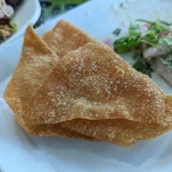 Cruz Kitchen & Taps - Wonton Chips (for Smoked White Fish appetizer) - Asian Fusion Near Me - Santa Cruz, California Cruz Kitchen & Taps - Wonton Chips (for Smoked White Fish appetizer) - Asian Fusion Near Me - Santa Cruz, California