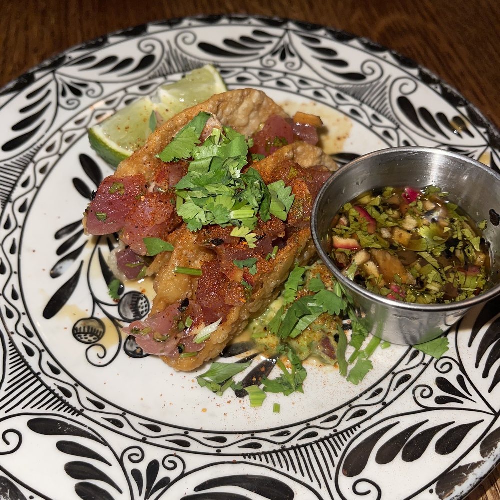 Barrio - Tuna Ceviche Tacos** boyfriend liked them 10/10 - Mexican Near Me - Chicago, Illinois Barrio - Tuna Ceviche Tacos** boyfriend liked them 10/10 - Mexican Near Me - Chicago, Illinois