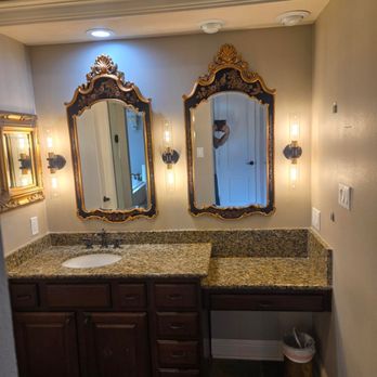 Veteran Electric - Added 3 wall sconces in bathroom. - Electricians Near Me - Spring, Texas Veteran Electric - Added 3 wall sconces in bathroom. - Electricians Near Me - Spring, Texas