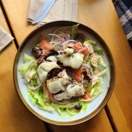 Garlic Mushroom Swiss Burger