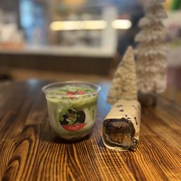 strawberry matcha and tuna musubi strawberry matcha and tuna musubi