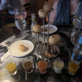 Musaafer - Paani Puri with 5 filling "waters" - Indian Near Me - Houston, Texas Musaafer - Paani Puri with 5 filling "waters" - Indian Near Me - Houston, Texas