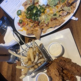 Yard House - Chicken Nachos and Fried Chicken Tenders - New American Near Me - Irvine, California Yard House - Chicken Nachos and Fried Chicken Tenders - New American Near Me - Irvine, California