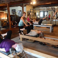 The Pilates Loft - Susan teaches a semi-private lesson on the Reformers.