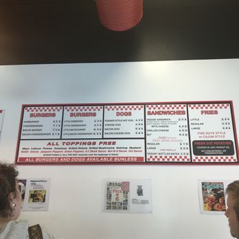 Five Guys - Menu - Burgers Near Me - Durham, North Carolina
