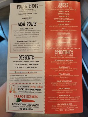 Menu photo 3 Carrot Express Kendall, FL Menu photo 3 Carrot Express Kendall, FL