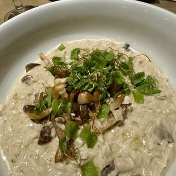 Five Crowns - Sunchoke and mushroom risotto - Steakhouses Near Me - Corona del Mar, California Five Crowns - Sunchoke and mushroom risotto - Steakhouses Near Me - Corona del Mar, California