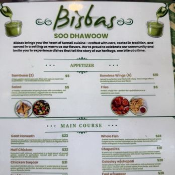 Bisbas Restaurant - Somali Near Me - San Diego, California