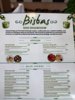 Menu photo 1 Bisbas Restaurant San Diego, CA