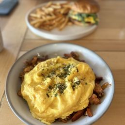 Kimchee Fried Rice Omelette