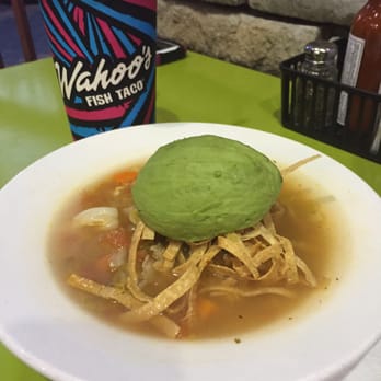 Wahoo's Fish Tacos - Chicken tortilla soup with avocado - Mexican Near Me - Aliso Viejo, California