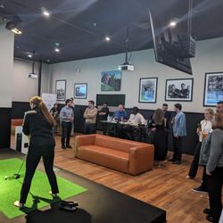 X-Golf - Private room in the back hosting an event