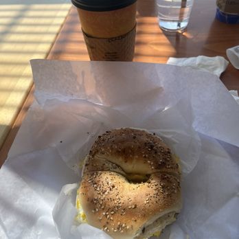 Bagel Doctor - Egg and cheese on an everything bagel - Bagels Near Me - Jericho, New York Bagel Doctor - Egg and cheese on an everything bagel - Bagels Near Me - Jericho, New York