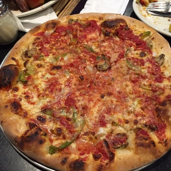 Santarpio's Pizza - Mushroom, pepper, and onion pizza - Pizza Near Me - Boston, Massachusetts Santarpio's Pizza - Mushroom, pepper, and onion pizza - Pizza Near Me - Boston, Massachusetts