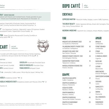 Terra - Menu - Cocktail Bars Near Me - Los Angeles, California