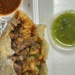 Carniceria Los Reyes - Incredible hot sauces, carne asada burrito