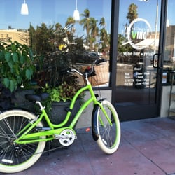 Village Vino - Instead of an OPEN sign, look for the bicycle!
