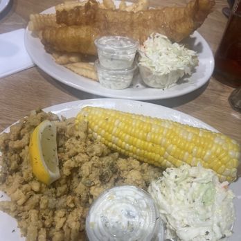 The Hamilton Diner - Whole belly clams and fish and chips. I was offered a vegetable in place of fries and was given my favorite, corn on the cob!!! - Diners Near Me - Seekonk, Massachusetts The Hamilton Diner - Whole belly clams and fish and chips. I was offered a vegetable in place of fries and was given my favorite, corn on the cob!!! - Diners Near Me - Seekonk, Massachusetts