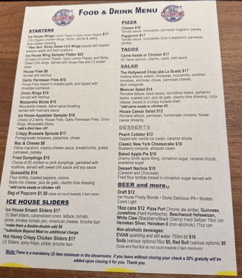 Menu photo 8 The Ice House - Pasadena Pasadena, CA Menu photo 8 The Ice House - Pasadena Pasadena, CA