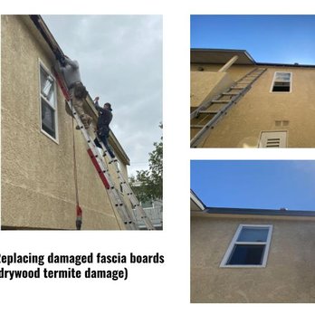 GnB Pest Control & Termite - Replacing damaged fascia boards (drywood termite damage) - Pest Control Near Me - Carson, California GnB Pest Control & Termite - Replacing damaged fascia boards (drywood termite damage) - Pest Control Near Me - Carson, California
