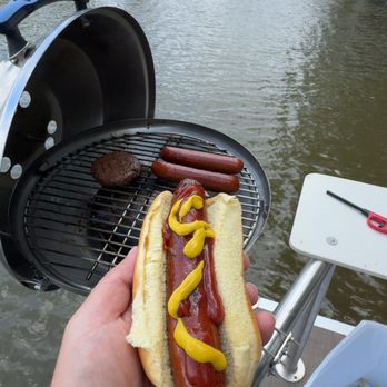 Sunsets And Sizzle Tours - What's more American than a hotdog on a boat. - Boat Tours Near Me