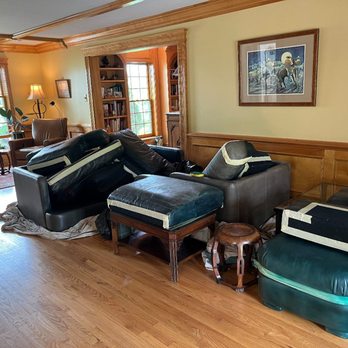 St Louis Leather Repair - Repair and re-dye job abandoned by Doc Murcelli of St. Louis Leather Repair. - Furniture Reupholstery Near Me - Saint Louis, Missouri