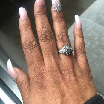Golden's Nail Spa - Full set with the colored acrylic powder. - Nail Salons Near Me - Charlotte, North Carolina Golden's Nail Spa - Full set with the colored acrylic powder. - Nail Salons Near Me - Charlotte, North Carolina