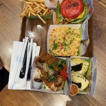 One Piece Cafe - BanBan's Pepper & Egg Fried Rice was fun. The Franky Burger & Fries was a hit. - Themed Cafes Near Me - Los Angeles, California