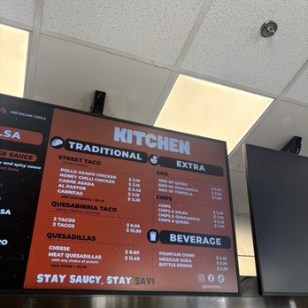 Savi Mexican Grill - There are also burritos or bowls (other half of the menu) - Mexican Near Me - Elk Grove, California