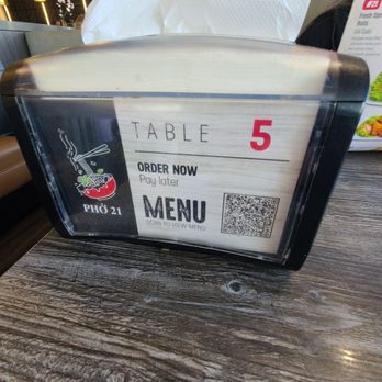 Pho 21 - You can order via QR code or waiter. - Vietnamese Near Me - San Jose, California