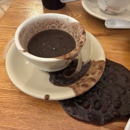 My accidently spilled black beans, the waitress didn't find it necessary to help me clean up. My accidently spilled black beans, the waitress didn't find it necessary to help me clean up.