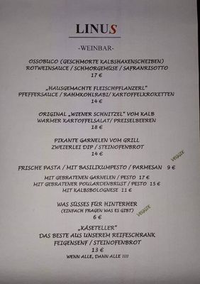 Menu photo 2 LINUS Porta Westfalica, NW Menu photo 2 LINUS Porta Westfalica, NW