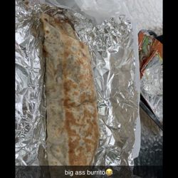 A giant fajita burrito