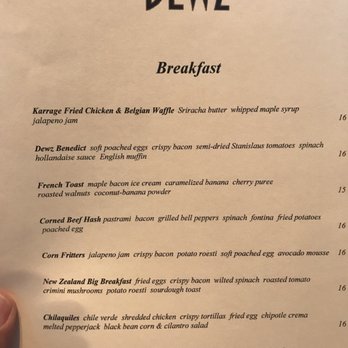 Dewz Restaurant - Menu - New American Near Me - Modesto, California Dewz Restaurant - Menu - New American Near Me - Modesto, California