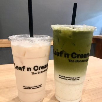 Leaf N Cream - Bee's Knees / Matcha Latte - Bubble Tea Near Me - Tustin, California Leaf N Cream - Bee's Knees / Matcha Latte - Bubble Tea Near Me - Tustin, California